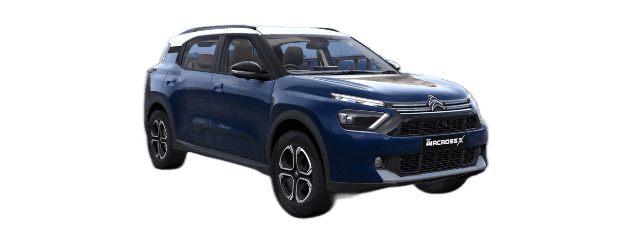 Citroen AircrossX in Cosmo Blue & Polar White