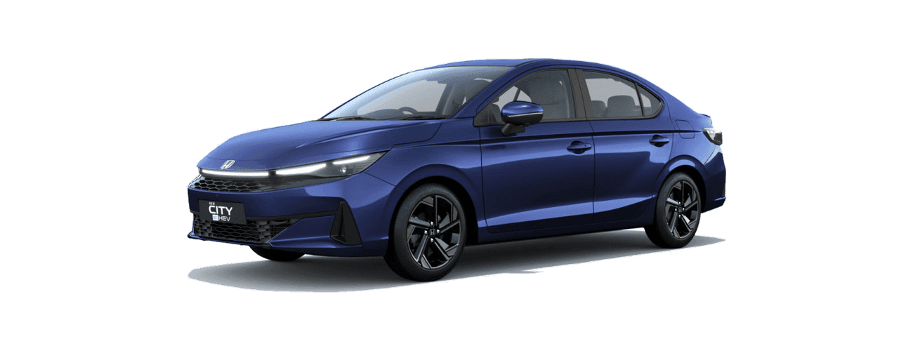 Honda City in Obsidian Blue Pearl