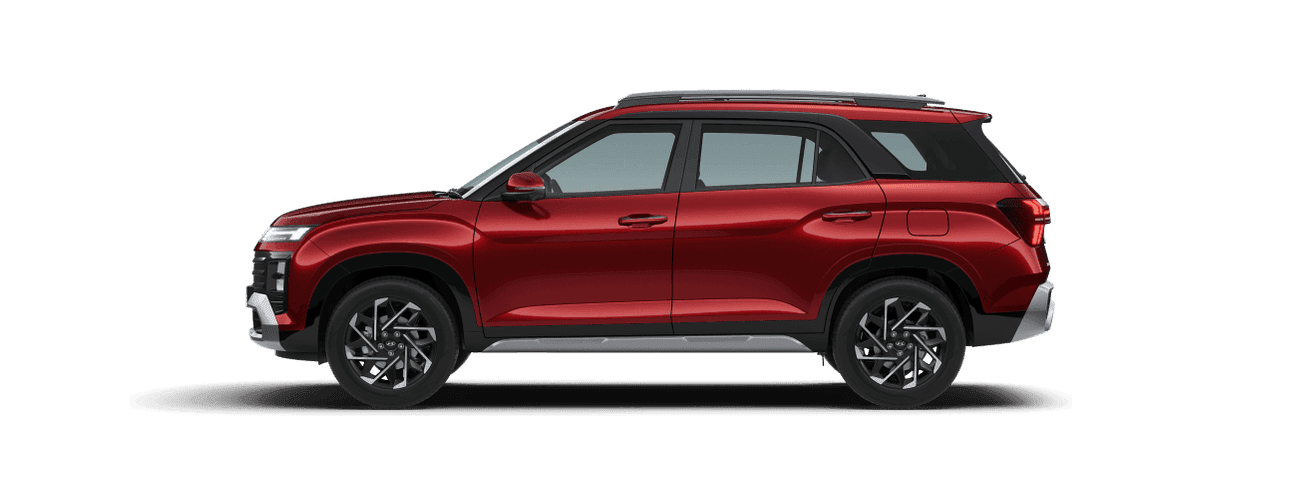 Hyundai Alcazar in Fiery Red