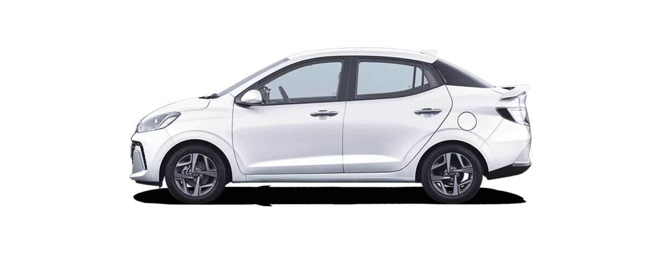 Hyundai Aura in Polar White