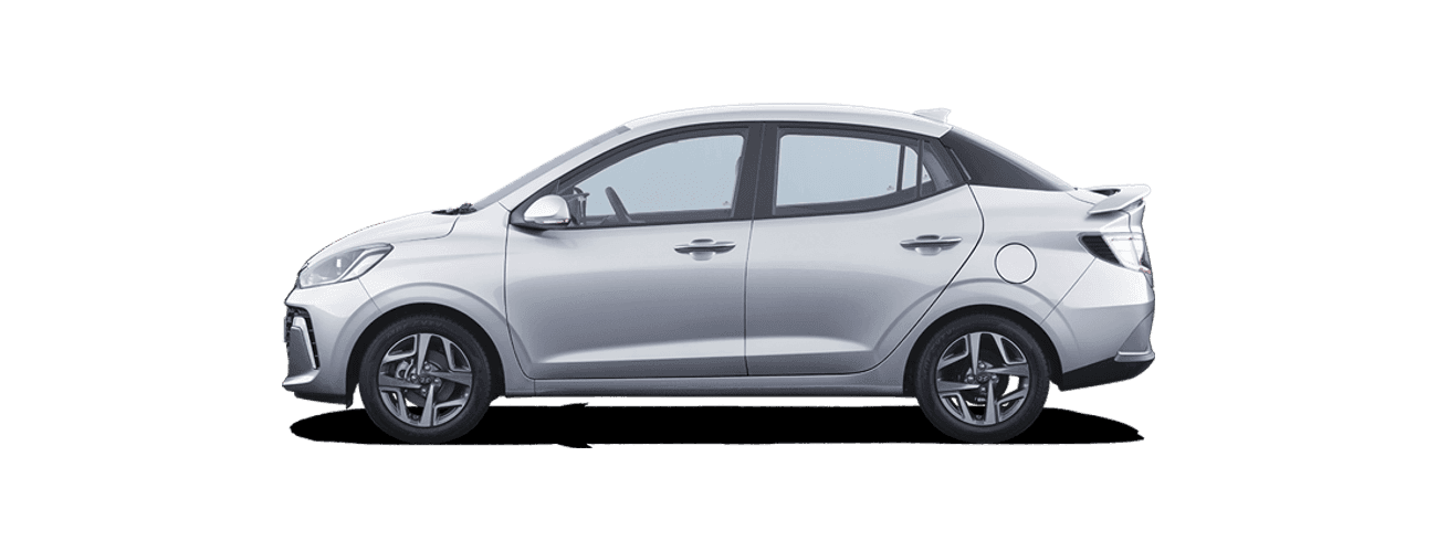 Hyundai Aura in Typhoon Silver