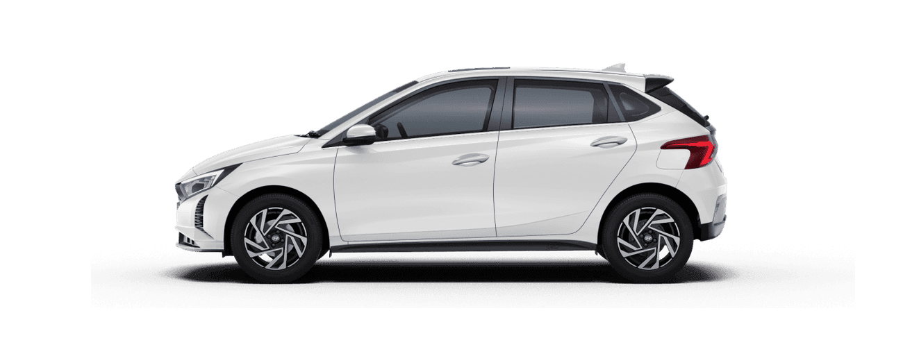 Hyundai i20 in Polar White