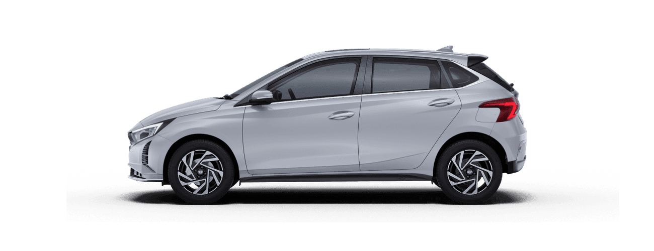 Hyundai i20 in Typhoon Silver