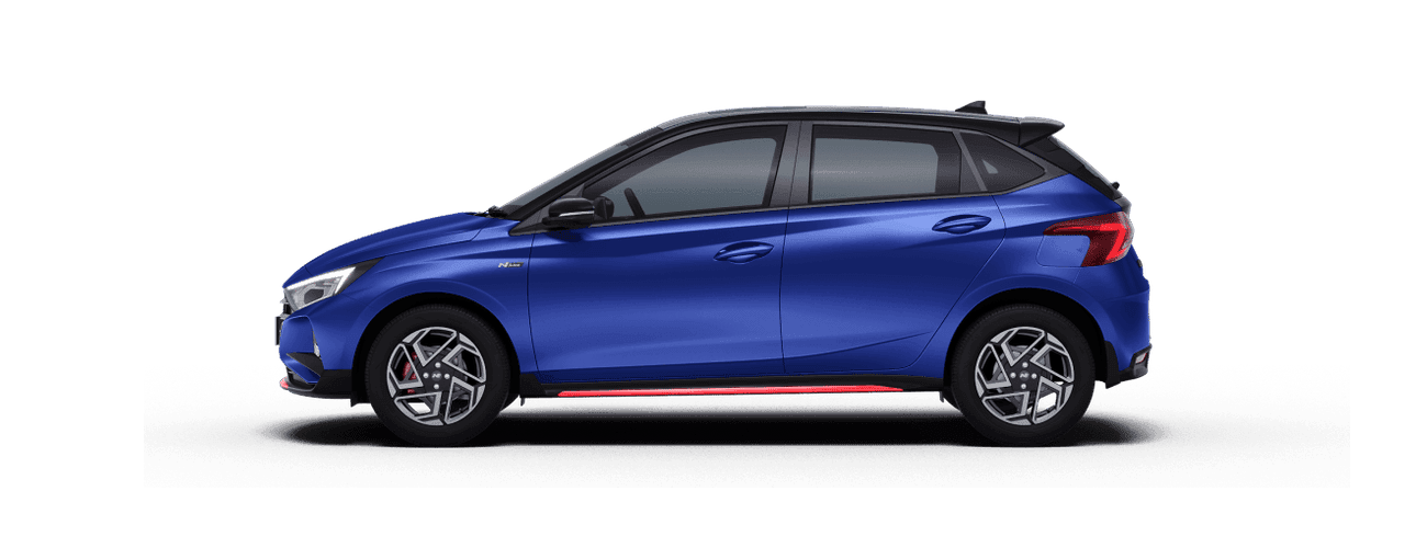 Hyundai i20 N Line in Blue Black Dual Tone