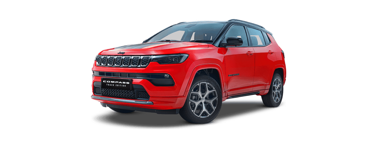 Jeep Compass in Exotica Red & Black Roof