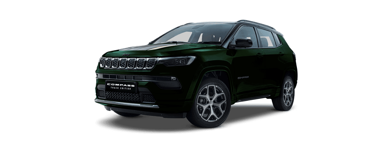 Jeep Compass in Techno Metallic Green & Black Roof