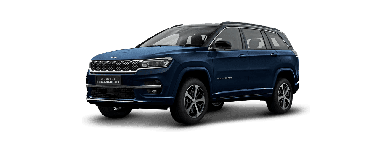 Jeep Meridian in Galaxy Blue & Black Roof