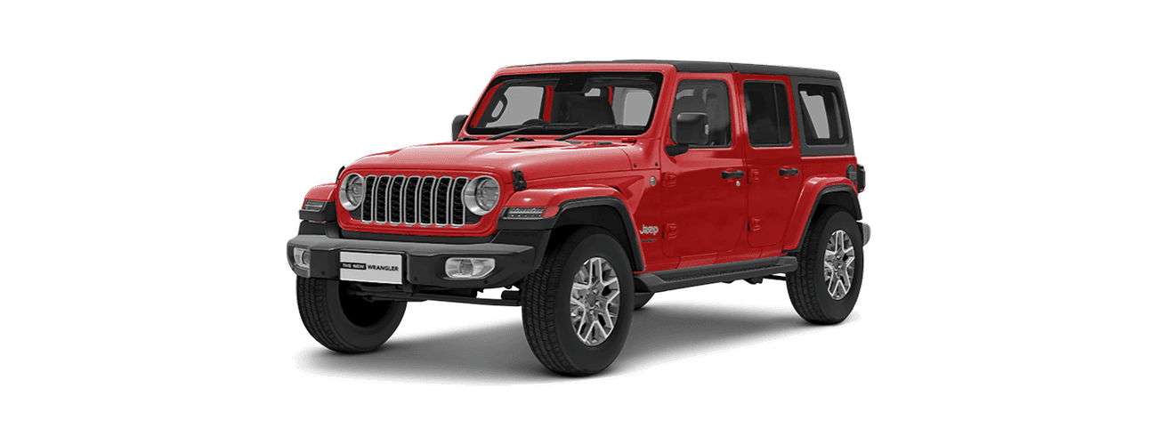 Jeep Wrangler in Firecracker Red