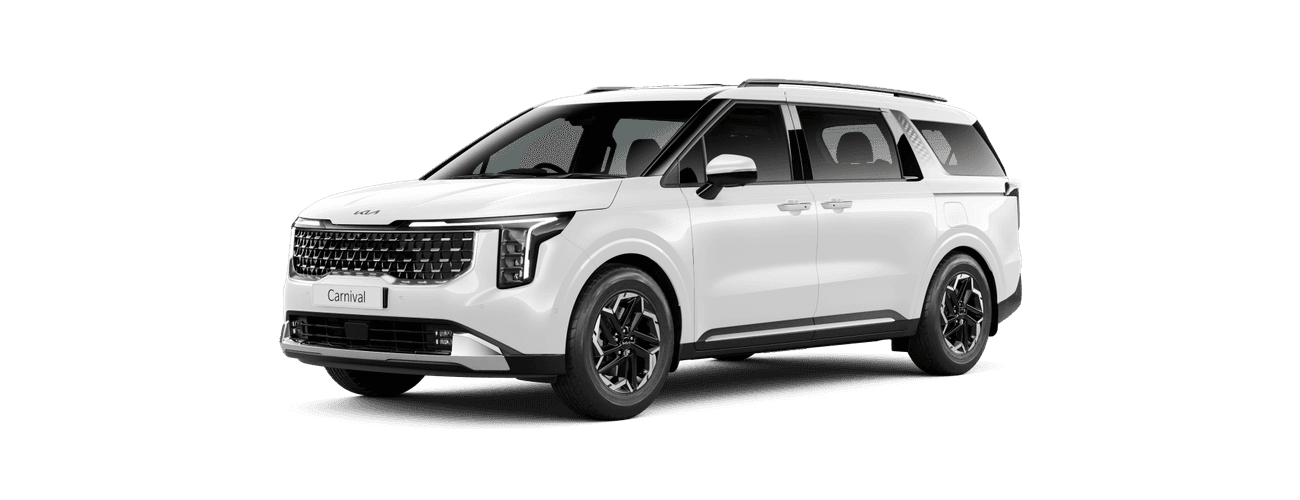 Kia Carnival in Glacier White Pearl
