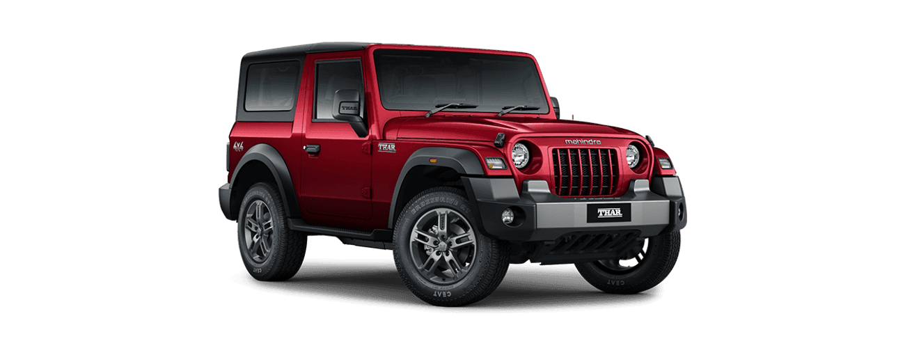 Mahindra Thar in Tango Red