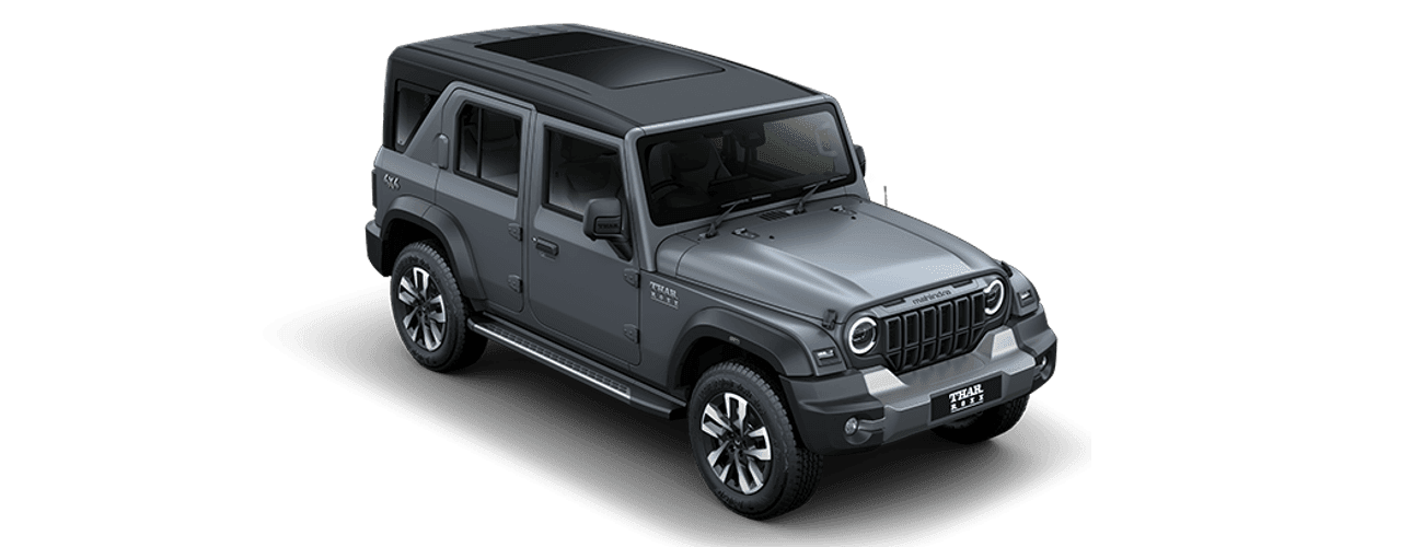 Mahindra Thar Roxx in Battleship Grey