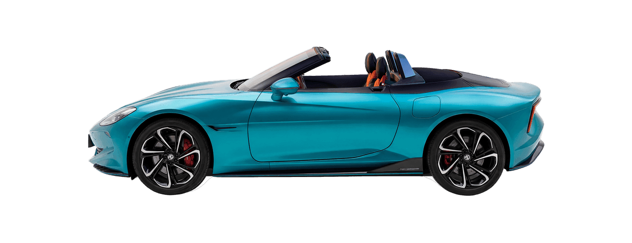 MG Cyberster in Irises Cyan