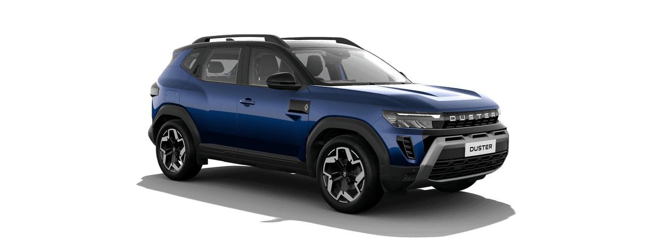 Renault Duster in River Blue with Stealth Black Roof