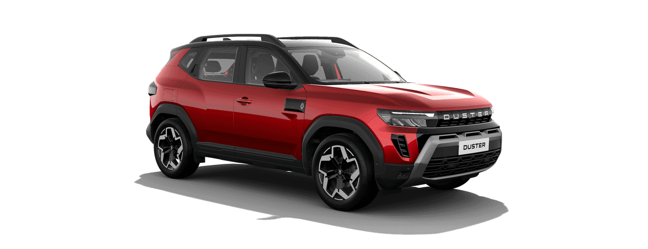 Renault Duster in Sunset Red with Stealth Black Roof