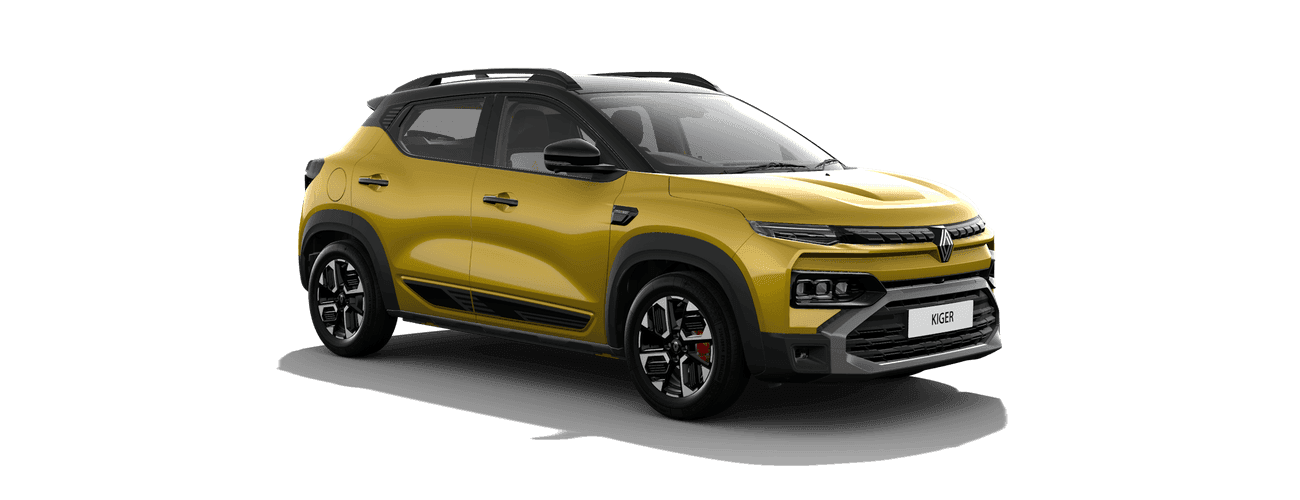 Renault Kiger in Oasis Yellow with Mystery Black Roof