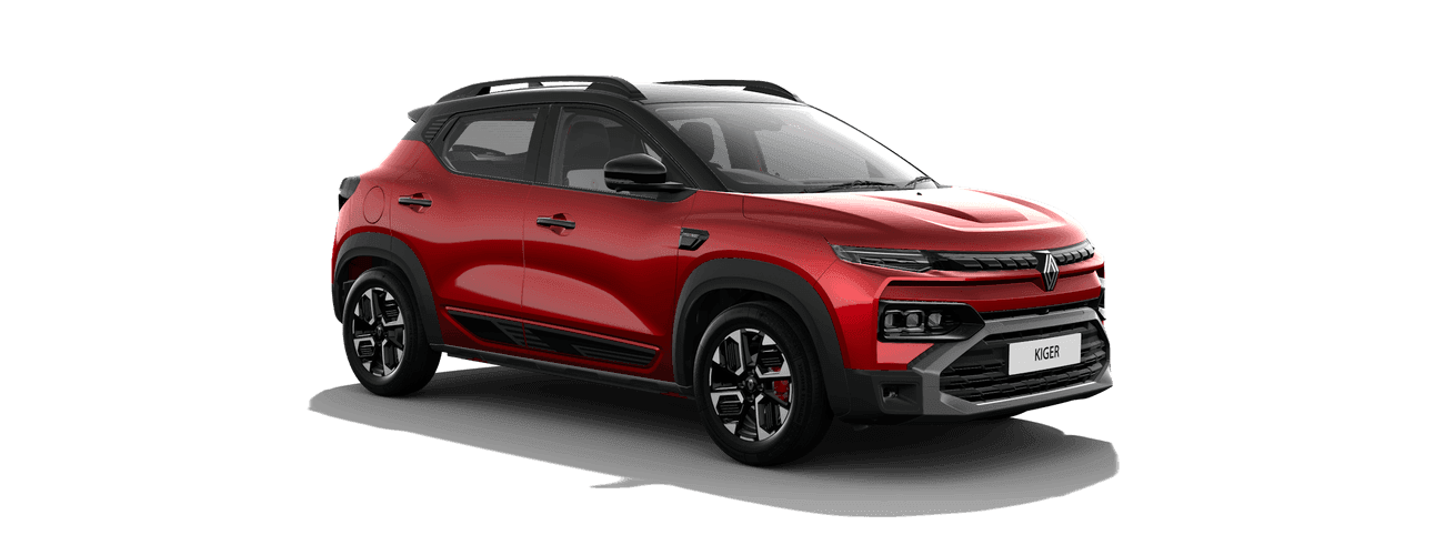 Renault Kiger in Radiant Red with Mystery Black Roof