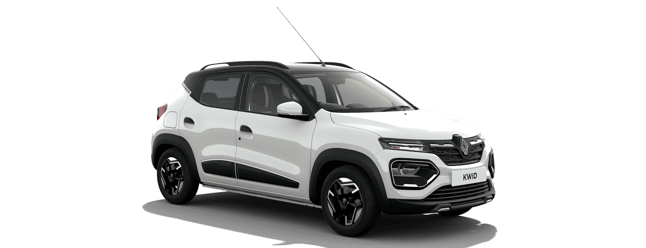 Renault Kwid in Ice Cool White with Mystery Black Roof