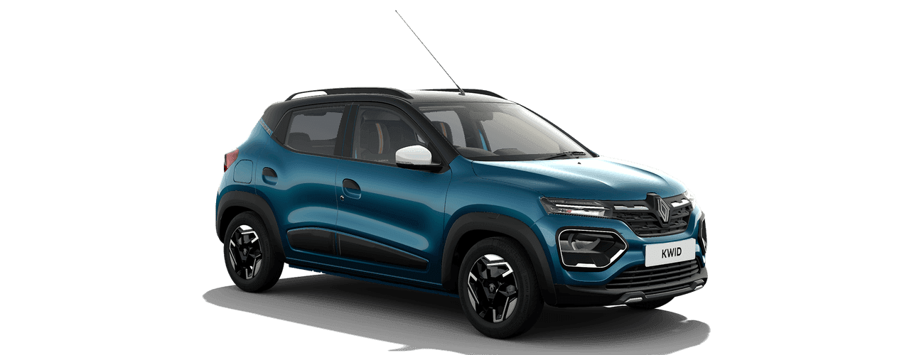 Renault Kwid in Zanskar Blue with Mystery Black Roof