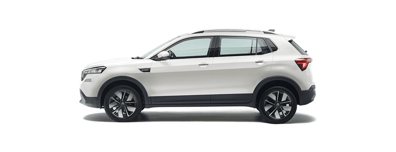 Skoda Kushaq in Candy White