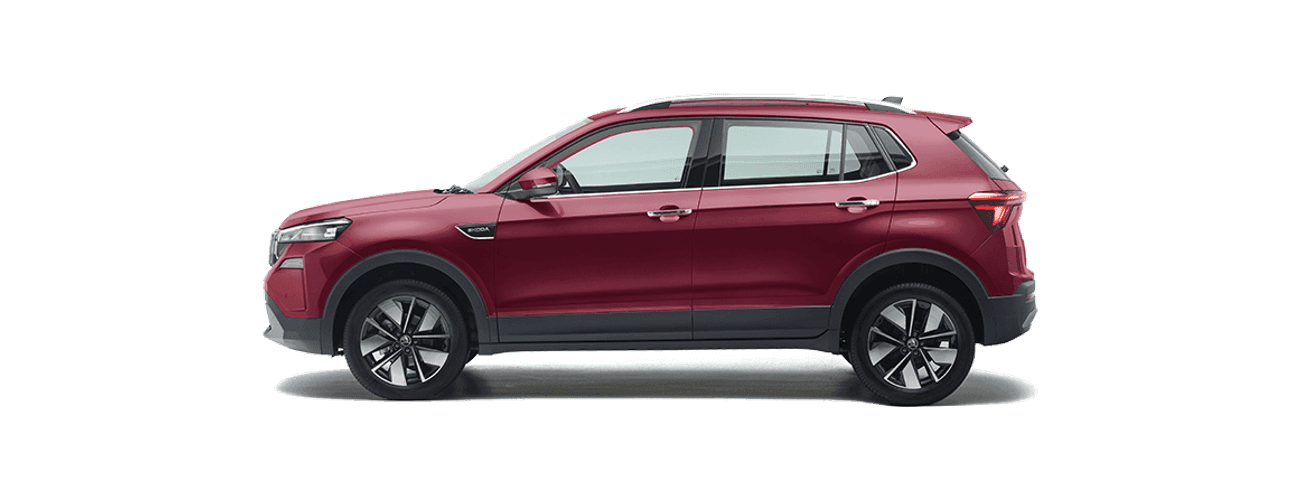 Skoda Kushaq in Cherry Red