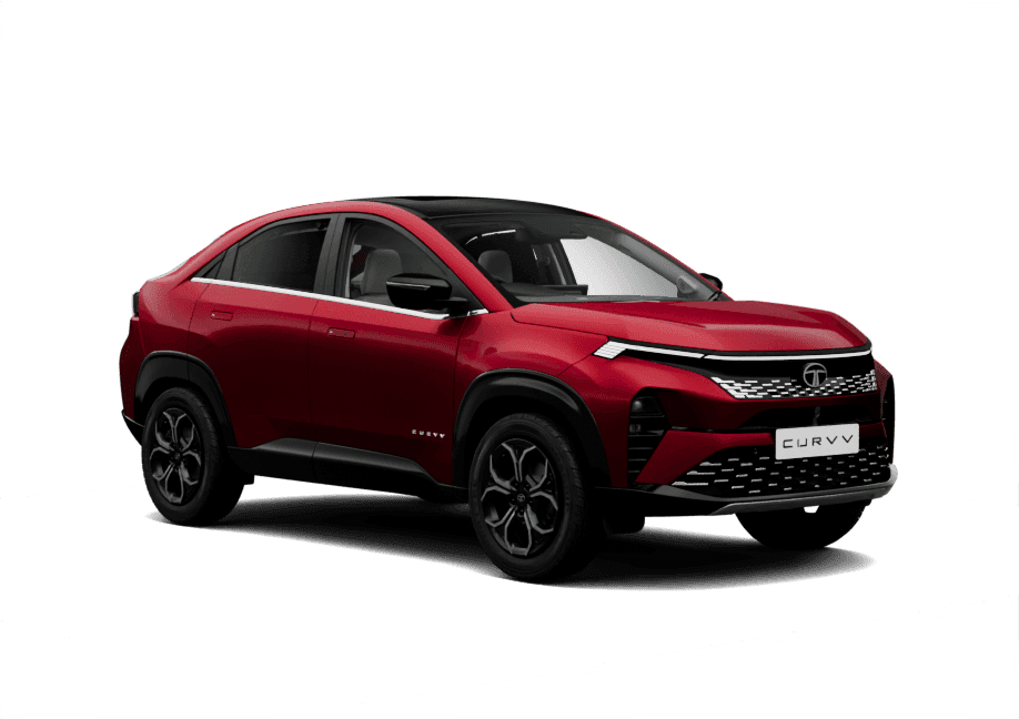 Tata Curvv in Nitro Crimson