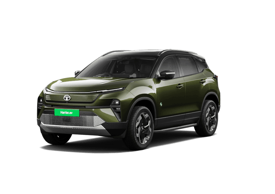 Tata Harrier EV in Seaweed Green