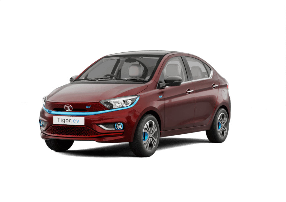 Tata Tigor EV in Magnetic Red