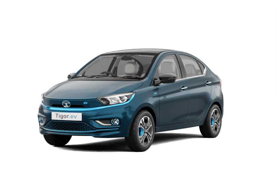 Tata Tigor EV in Signature Teal Blue