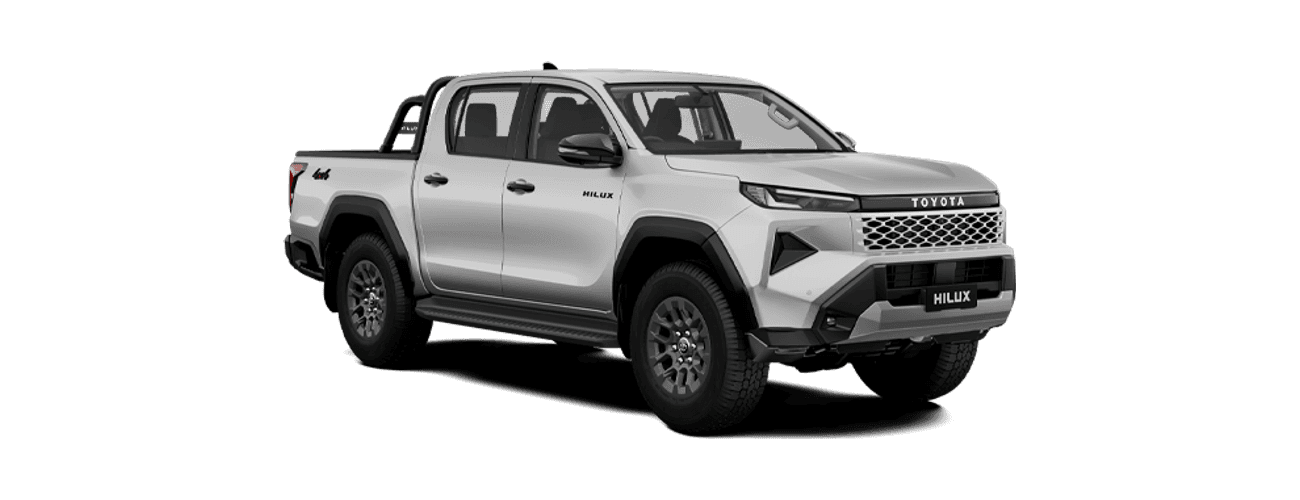 Toyota Hilux in Platinum Pearl White Metallic