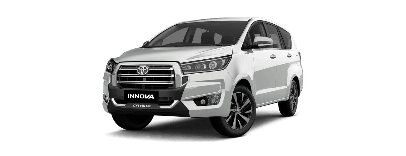 Toyota Innova Crysta in Platinum White Pearl