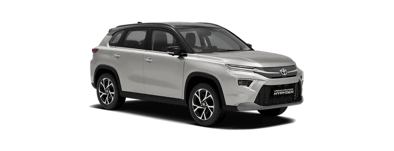 Toyota Urban Cruiser Hyryder in Cafe White X Midnight Black