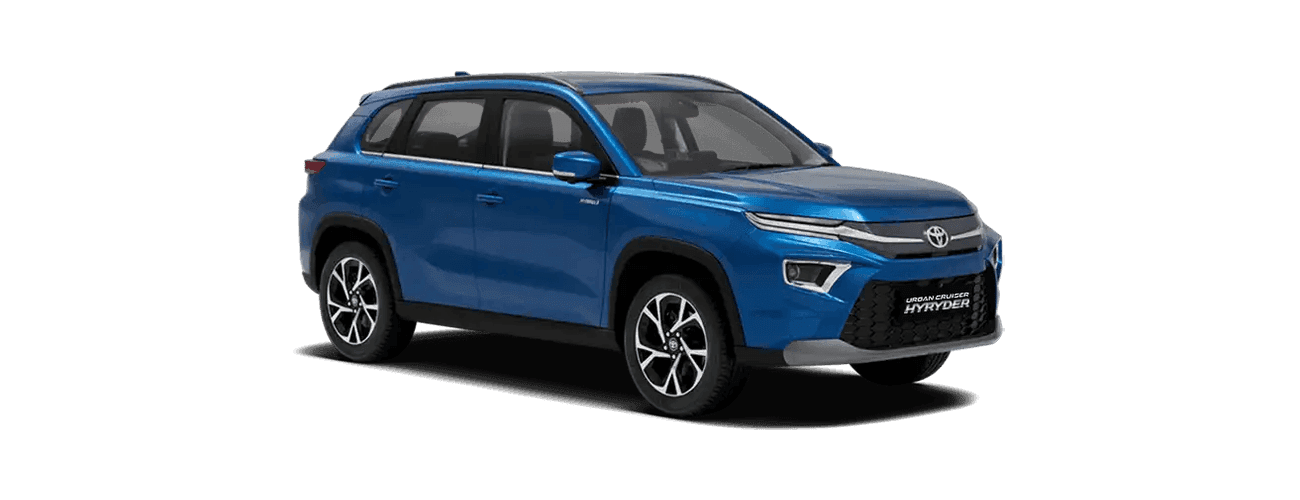 Toyota Urban Cruiser Hyryder in Speedy Blue