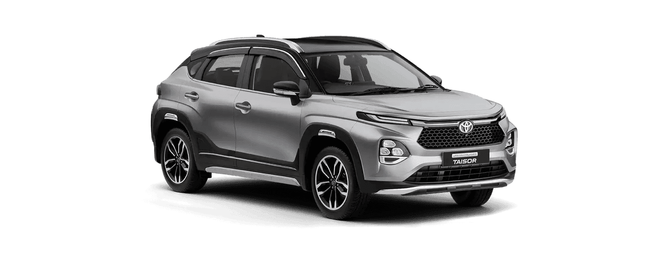Toyota Urban Cruiser Taisor in Enticing Silver X Midnight Black