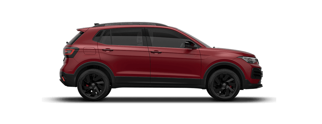 Volkswagen Taigun in Wild Cherry Red Metallic