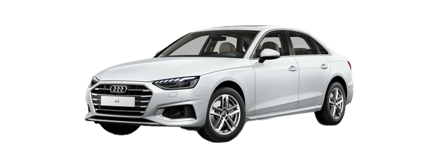 Audi A4 in Glacier White metallic