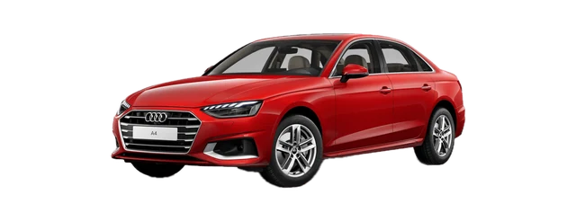 Audi A4 in Progressive Red metallic