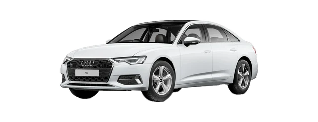 Audi A6 in Glacier White metallic
