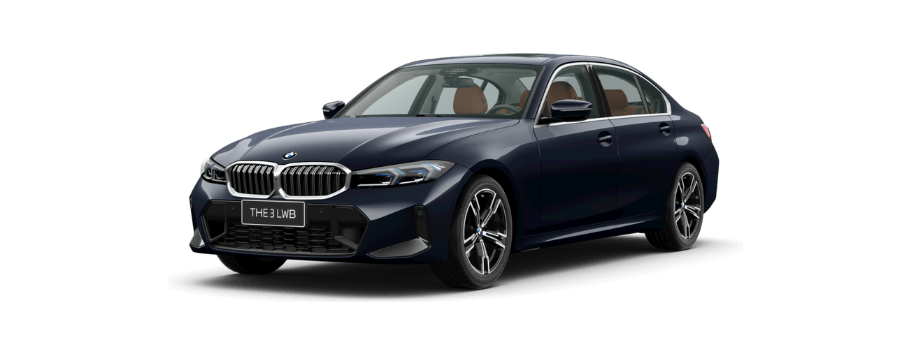 BMW 3 Series LWB in M Carbon Black metallic