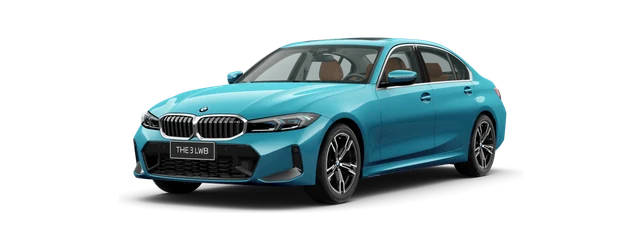 BMW 3 Series LWB in Snapper Rocks Blue metallic