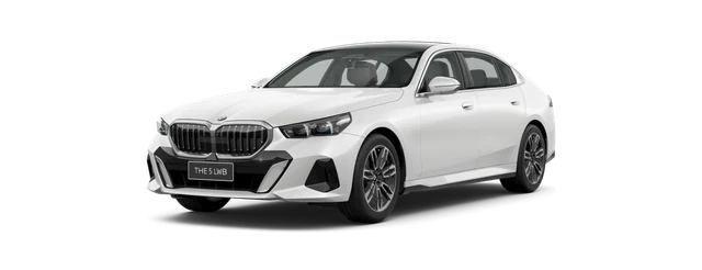 BMW 5 Series LWB in Mineral White metallic