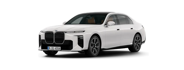 BMW 7 Series in Mineral White metallic