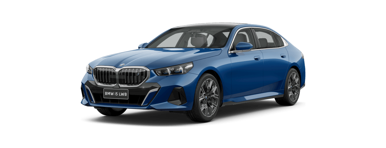 BMW i5 LWB in Phytonic Blue metallic
