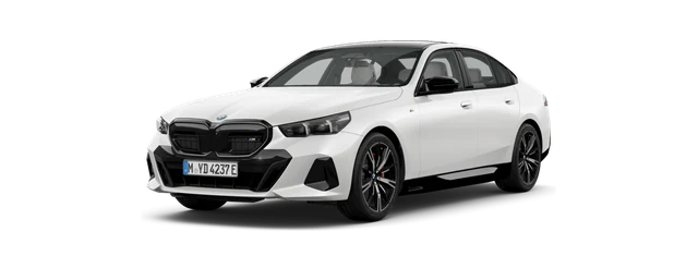 BMW i5 M60 in Mineral White metallic