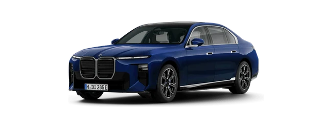 BMW i7 in BMW Individual Tanzanite Blue metallic