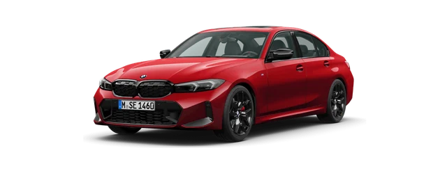 BMW M340i in Fire Red metallic