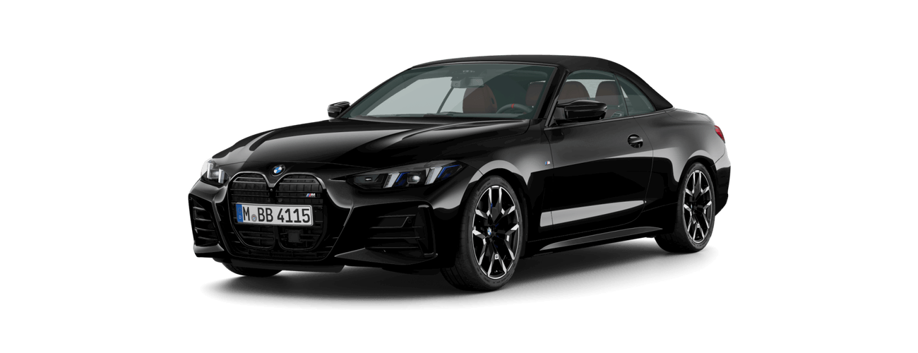 BMW M440i Convertible in Black Sapphire metallic