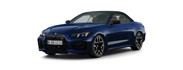 BMW M440i Convertible in BMW Individual Tanzanite Blue metallic