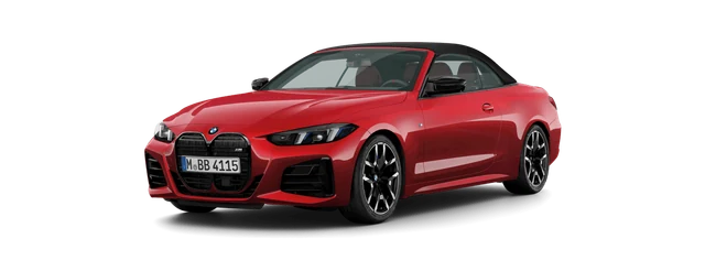 BMW M440i Convertible in Fire Red metallic