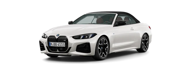 BMW M440i Convertible in Mineral White metallic