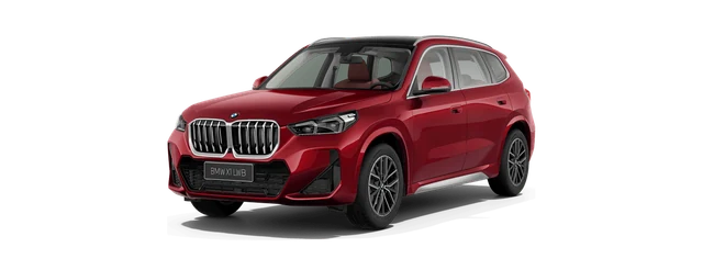 BMW X1 LWB in Fire Red metallic